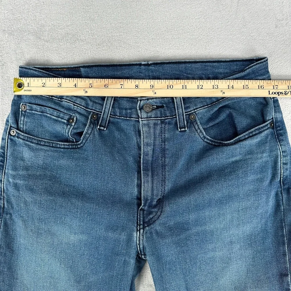 Levi's 514 Jeans Men's Size 34x32 Medium Wash Denim Straight Leg Cowboy